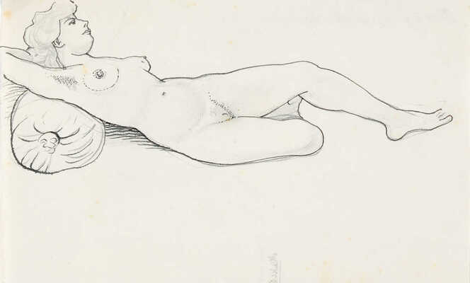 Митрохин Дмитрий Исидорович. Лежащая обнаженная 